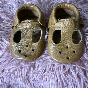 Soft Leather Baby Moccasins - Tan